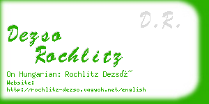 dezso rochlitz business card